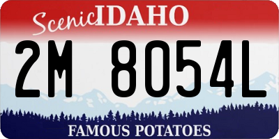 ID license plate 2M8054L