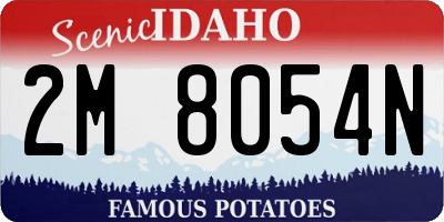 ID license plate 2M8054N