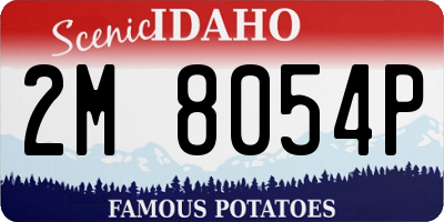 ID license plate 2M8054P