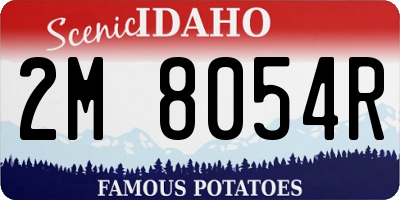 ID license plate 2M8054R