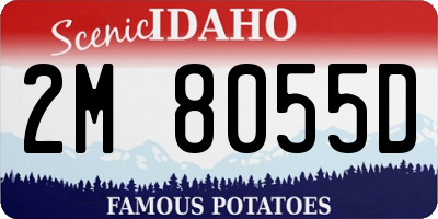 ID license plate 2M8055D