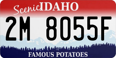 ID license plate 2M8055F