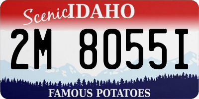 ID license plate 2M8055I