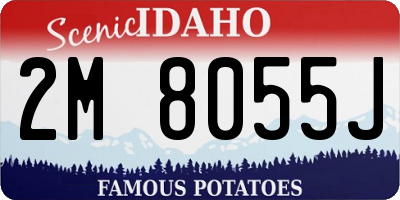ID license plate 2M8055J