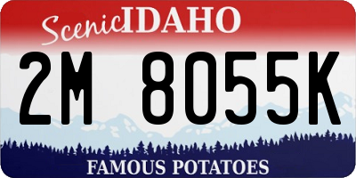 ID license plate 2M8055K