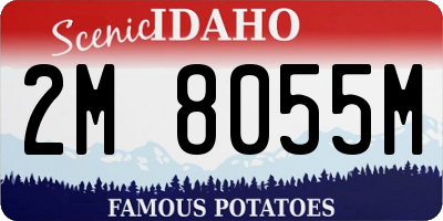ID license plate 2M8055M