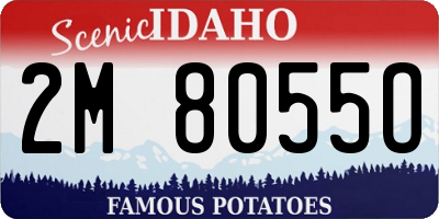 ID license plate 2M8055O