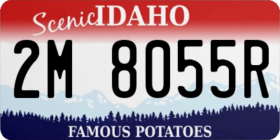 ID license plate 2M8055R