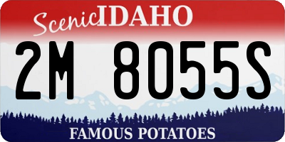 ID license plate 2M8055S
