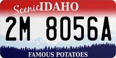 ID license plate 2M8056A