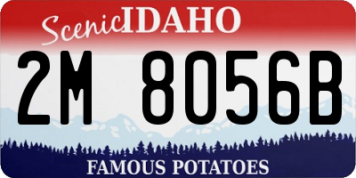 ID license plate 2M8056B