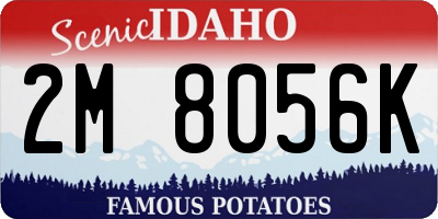 ID license plate 2M8056K
