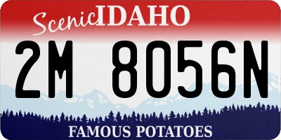 ID license plate 2M8056N