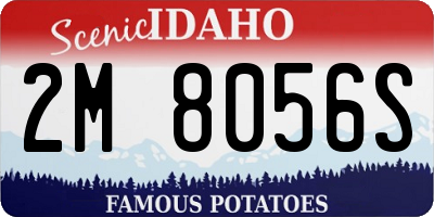 ID license plate 2M8056S