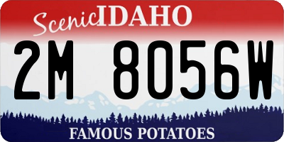 ID license plate 2M8056W