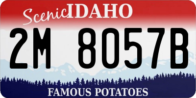 ID license plate 2M8057B
