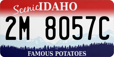 ID license plate 2M8057C