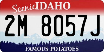 ID license plate 2M8057J