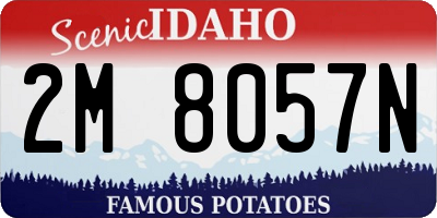 ID license plate 2M8057N