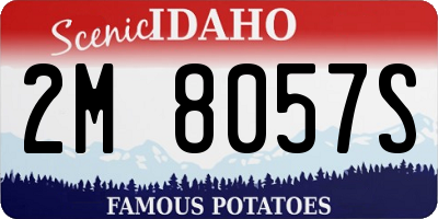 ID license plate 2M8057S