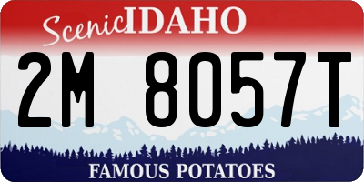 ID license plate 2M8057T