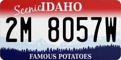 ID license plate 2M8057W