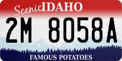 ID license plate 2M8058A