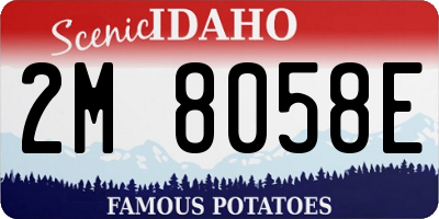 ID license plate 2M8058E