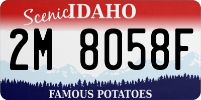 ID license plate 2M8058F