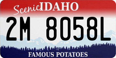 ID license plate 2M8058L