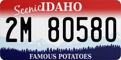 ID license plate 2M8058O
