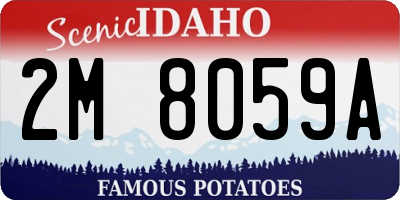 ID license plate 2M8059A