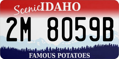 ID license plate 2M8059B