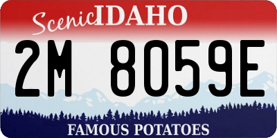 ID license plate 2M8059E