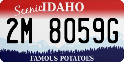 ID license plate 2M8059G