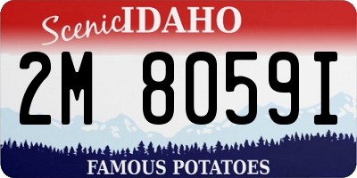 ID license plate 2M8059I