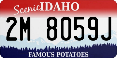 ID license plate 2M8059J