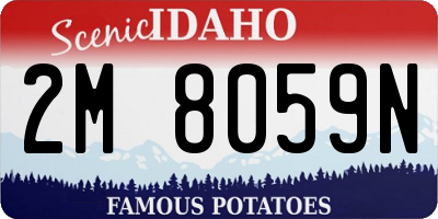 ID license plate 2M8059N
