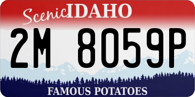 ID license plate 2M8059P