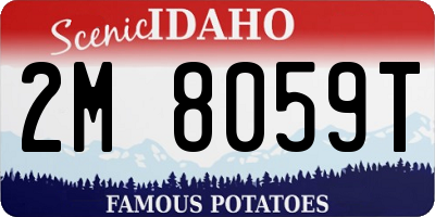 ID license plate 2M8059T