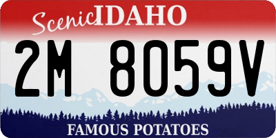 ID license plate 2M8059V