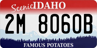ID license plate 2M8060B