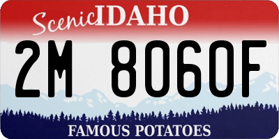 ID license plate 2M8060F