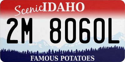 ID license plate 2M8060L