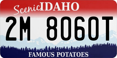 ID license plate 2M8060T
