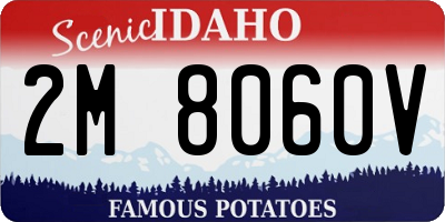 ID license plate 2M8060V