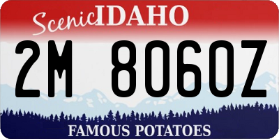 ID license plate 2M8060Z