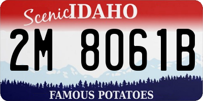 ID license plate 2M8061B