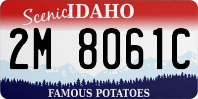 ID license plate 2M8061C