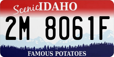 ID license plate 2M8061F